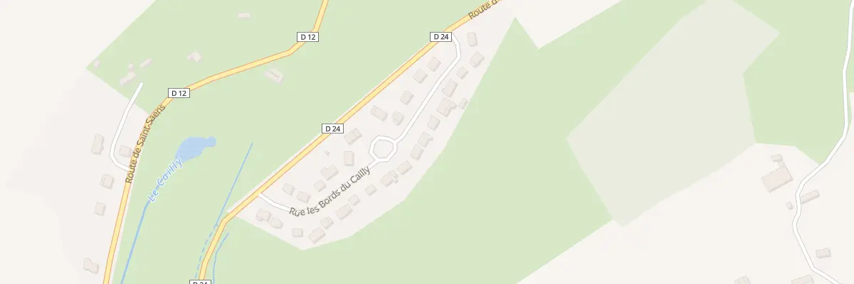 Plan du 12 Rue Les Bords du Cailly à Cailly