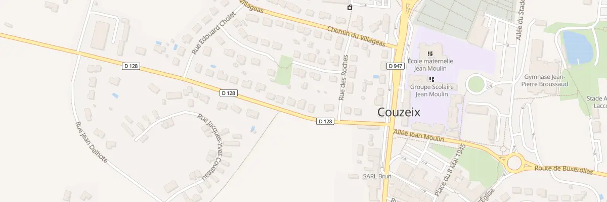 Plan du 8 Rue de la Garde à Couzeix