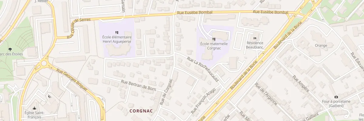 Plan du 23 Rue de Corgnac à Limoges