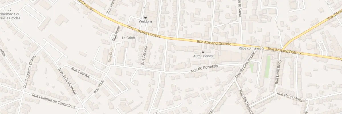 Plan du 7 Rue Fénelon à Limoges