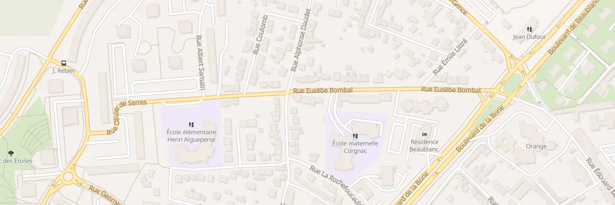 Plan du 35 Rue Eusèbe Bombal à Limoges