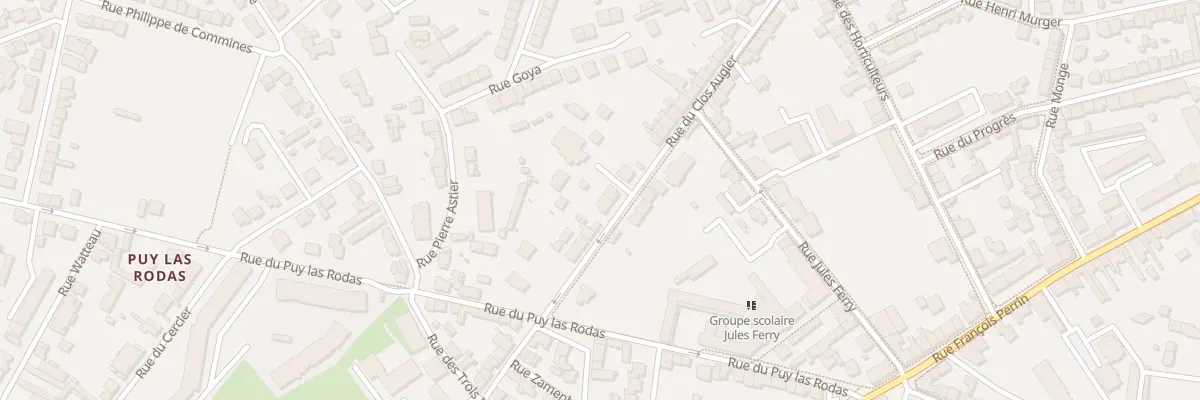 Plan du 64 Rue du Clos Augier à Limoges