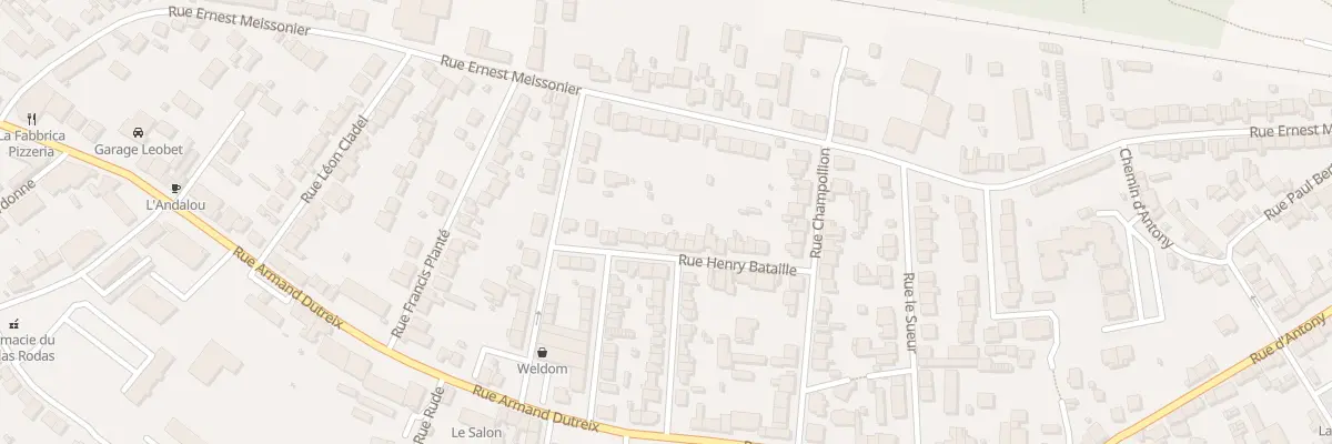 Plan du 28 Rue Henri Bataille à Limoges