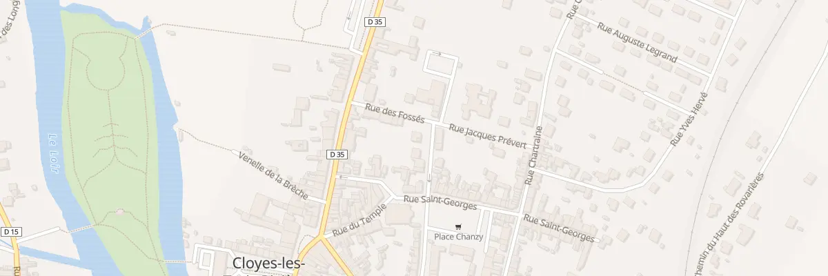 Plan du 43 Rue des Fossés à Cloyes-les-Trois-Rivières