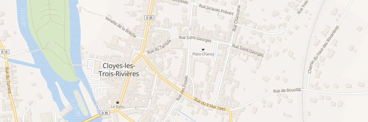 Plan du 31 Rue des Fossés à Cloyes-les-Trois-Rivières