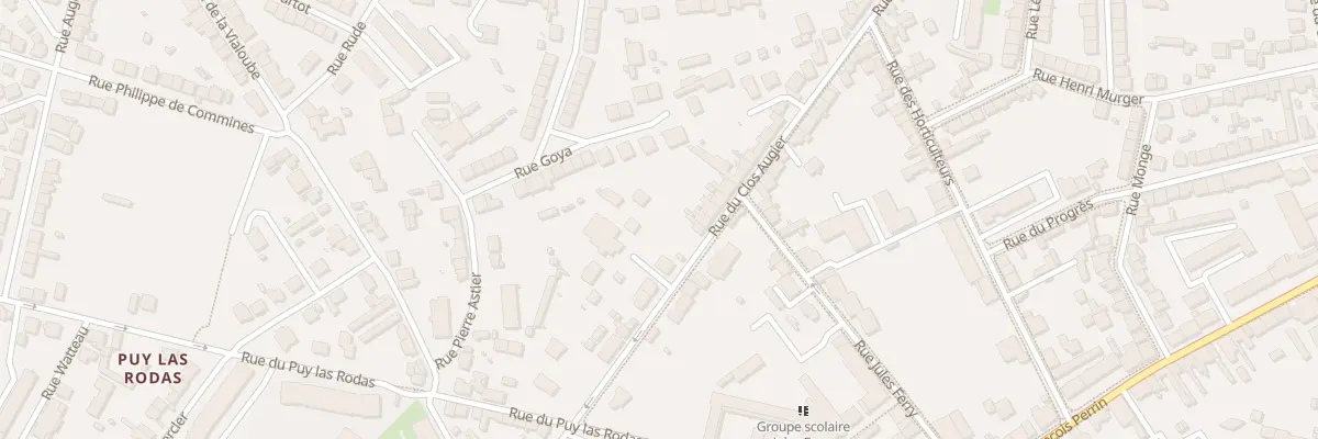 Plan du 52 Rue du Clos Augier à Limoges