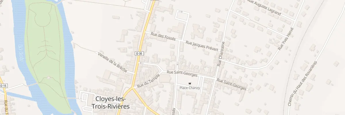 Plan du 39 Rue des Fossés à Cloyes-les-Trois-Rivières