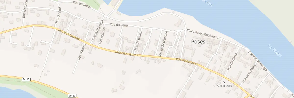 Plan du 55 Rue des Masures à Poses