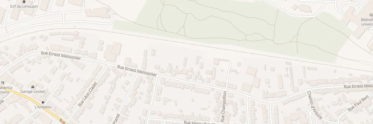 Plan du 114 Rue Meissonier à Limoges
