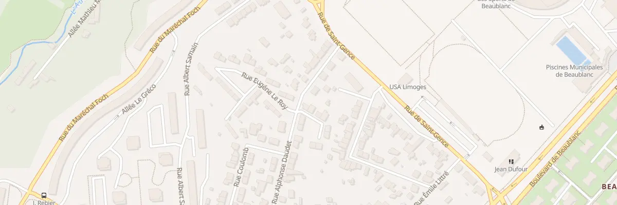 Plan du 1 Rue Doc Pierre Charbonnier à Limoges