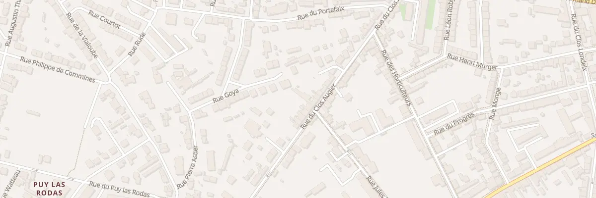 Plan du 42 Rue du Clos Augier à Limoges