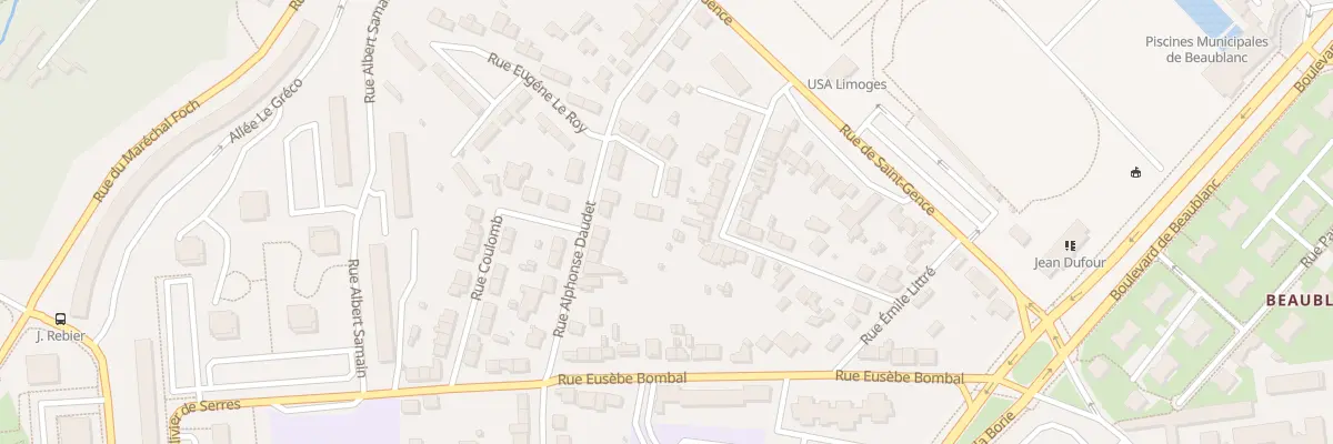 Plan du 13 Rue Doc Pierre Charbonnier à Limoges