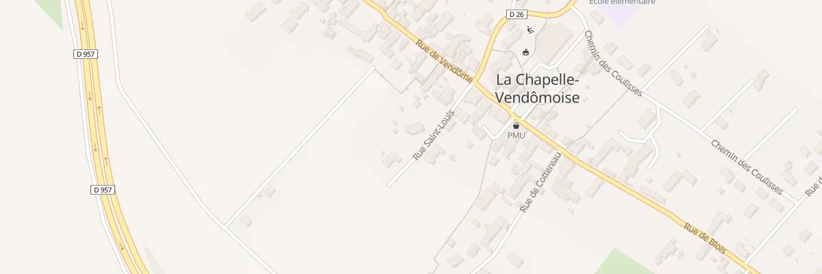 Plan du 3 Rue Saint Louis à La Chapelle-Vendômoise