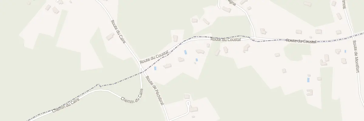 Plan du 152 Rte du Coustal à Vitrac