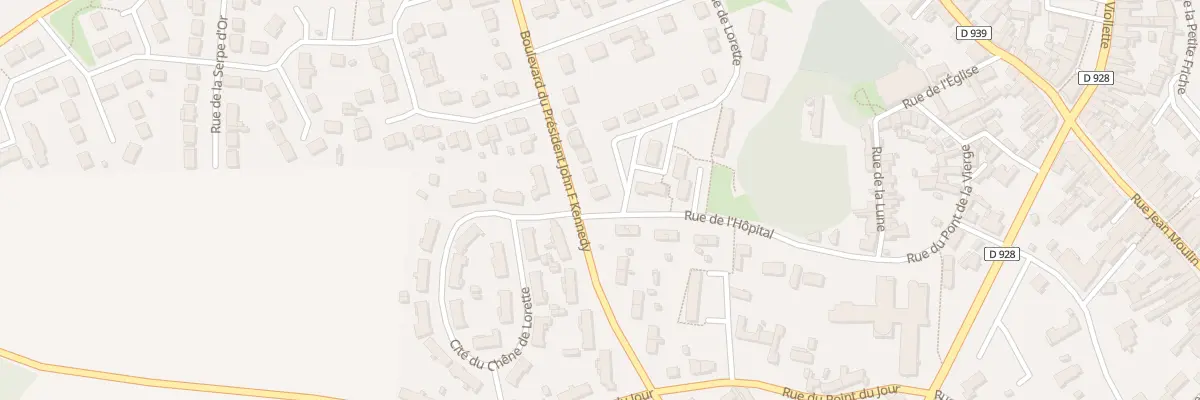 Plan du 23 Rue du Chêne de Lorette à Châteauneuf-en-Thymerais