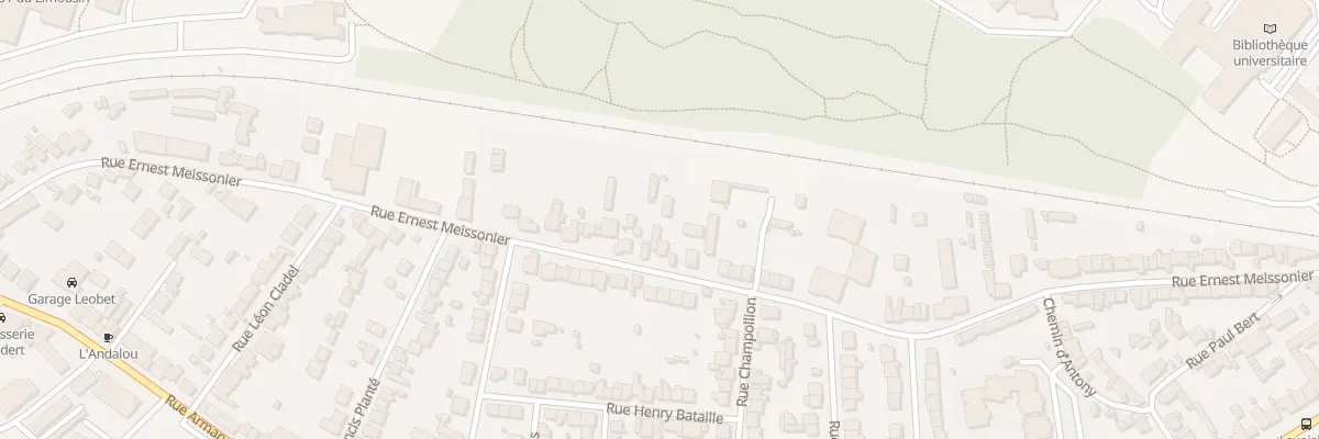 Plan du 106 Rue Meissonier à Limoges