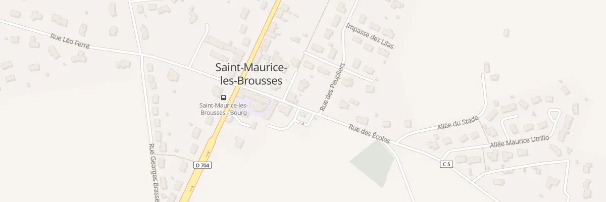 Plan du 2 Pl de l’Église à Saint-Maurice-les-Brousses