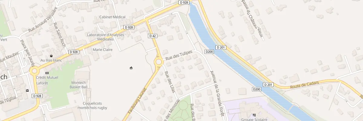 Plan du 4 Rue des Tulipes à Montech