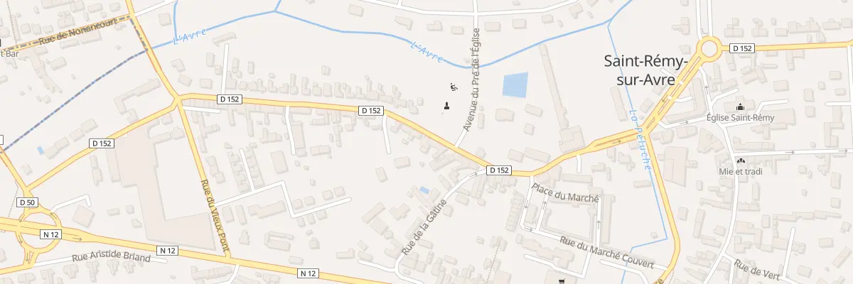 Plan du 12 Rue du Vieux Pont à Saint-Rémy-sur-Avre