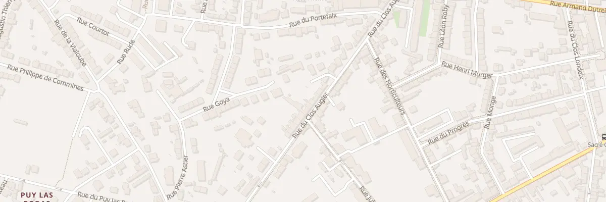 Plan du 38 Rue du Clos Augier à Limoges