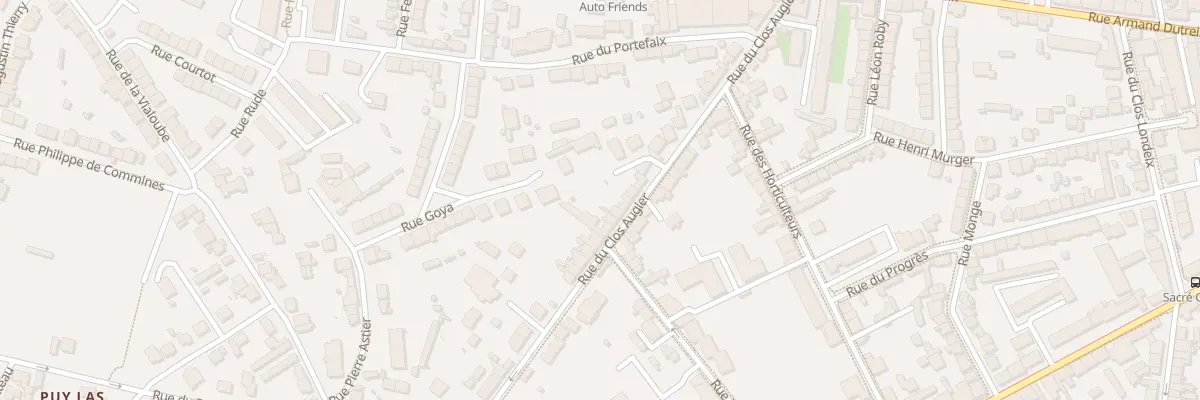 Plan du 36 Rue du Clos Augier à Limoges