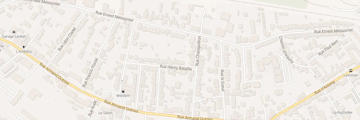 Plan du 10 Rue Henri Bataille à Limoges