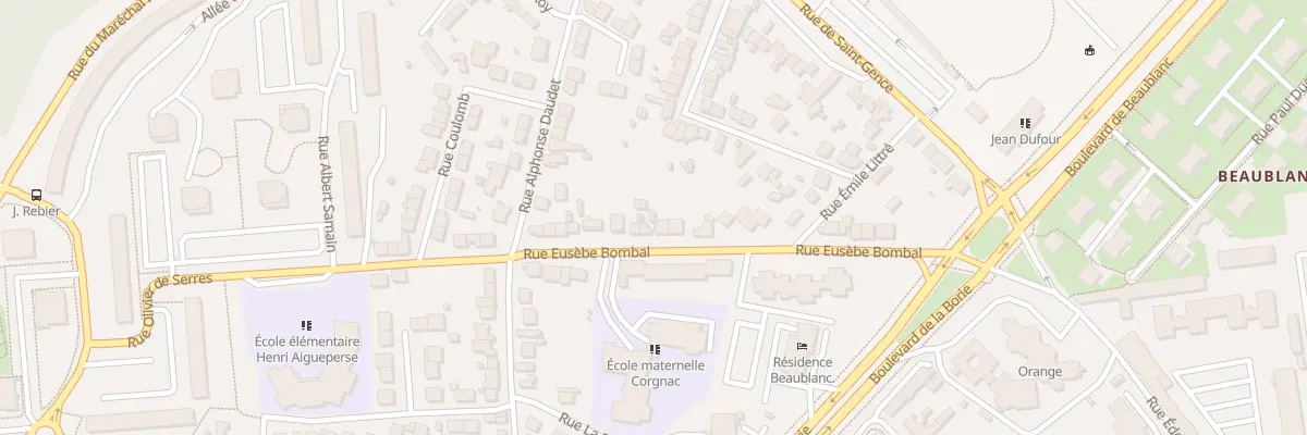 Plan du 30 Rue Eusèbe Bombal à Limoges