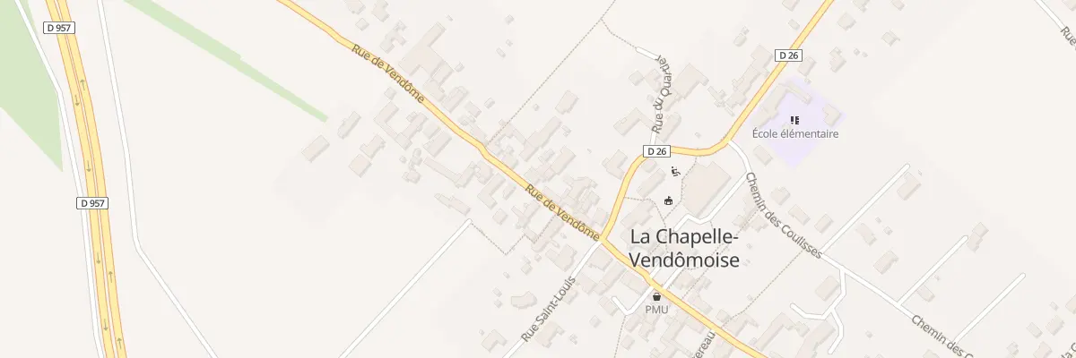 Plan du 10 Rue de Vendôme à La Chapelle-Vendômoise