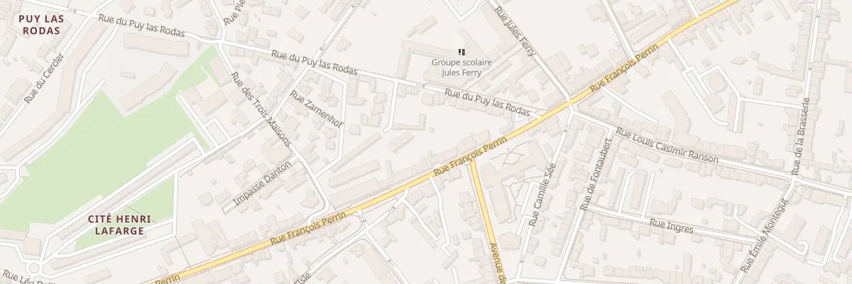 Plan du 174 Rue François Perrin à Limoges