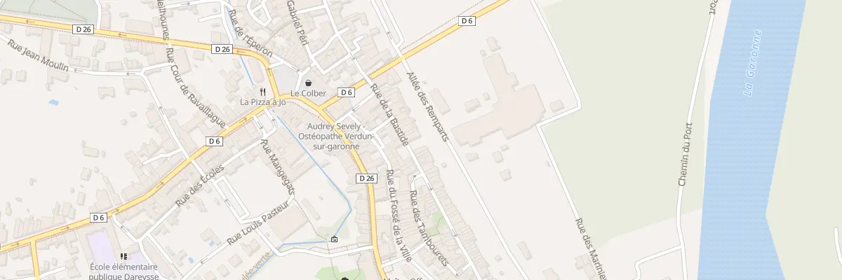 Plan du 21 Rue de la Bastide à Verdun-sur-Garonne
