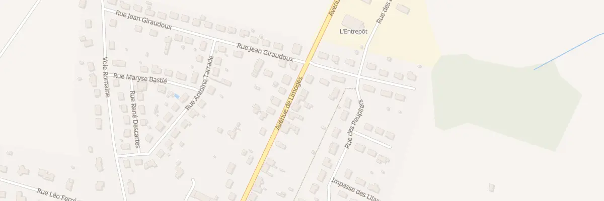 Plan du 7 Av de Limoges à Saint-Maurice-les-Brousses
