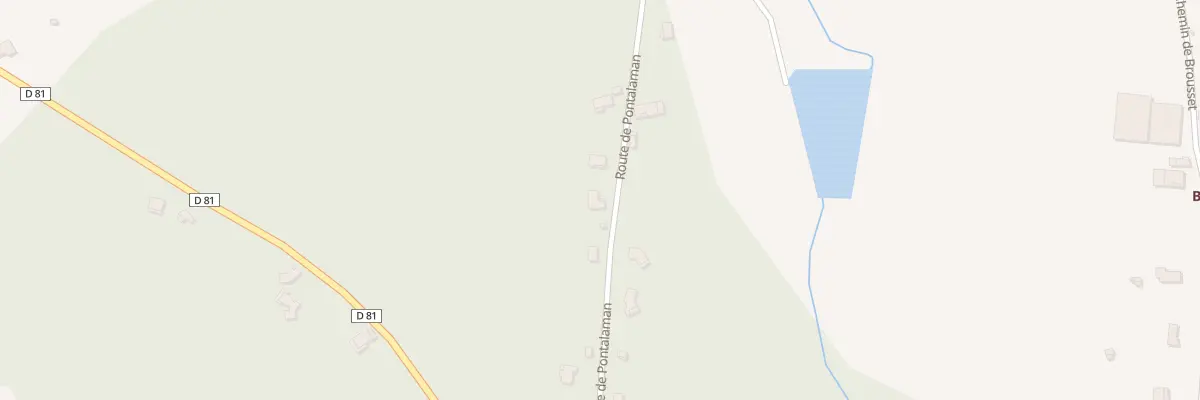 Plan du 431 Rte de Pontalaman à Lafrançaise