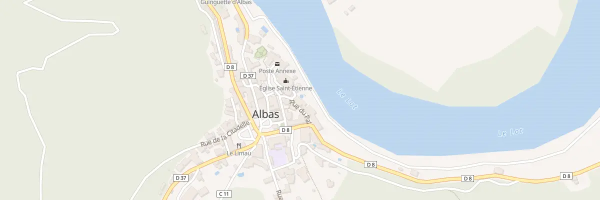 Plan du 6 Rue des Remparts à Albas
