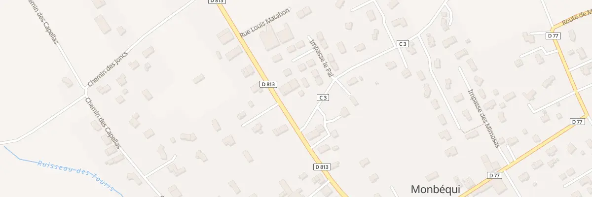 Plan du 316 Av de Bordeaux à Monbéqui