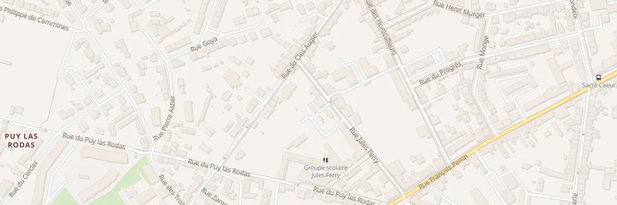 Plan du 29 Rue Jules Ferry à Limoges