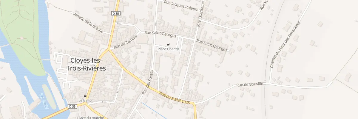 Plan du 5T Rue Chartraine A Cloyes à Cloyes-les-Trois-Rivières