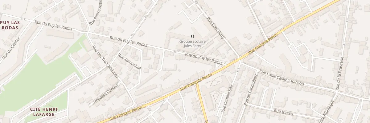 Plan du 17 Rue du Puy Las Rodas à Limoges