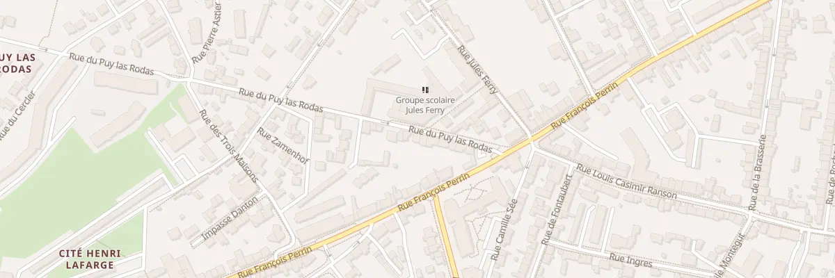 Plan du 15 Rue du Puy Las Rodas à Limoges