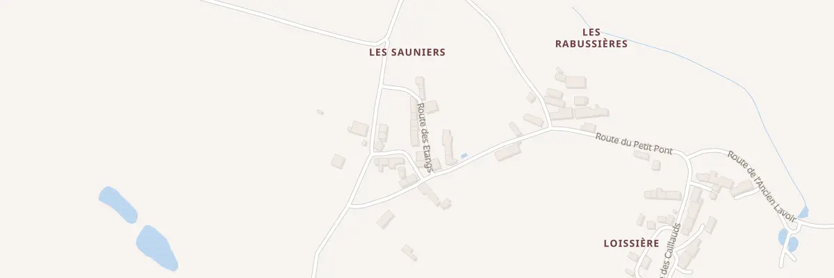 Plan du 1 Rte des Etangs à Chaillac
