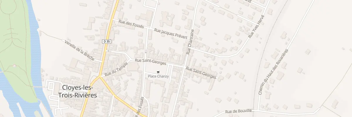 Plan du 31 Rue Saint Georges à Cloyes-les-Trois-Rivières