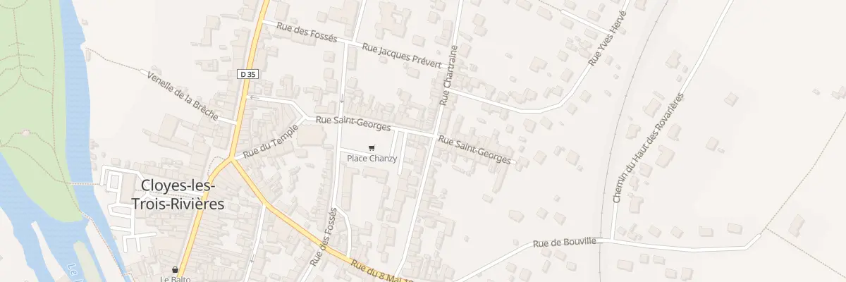 Plan du 12 Rue Saint Georges à Cloyes-les-Trois-Rivières