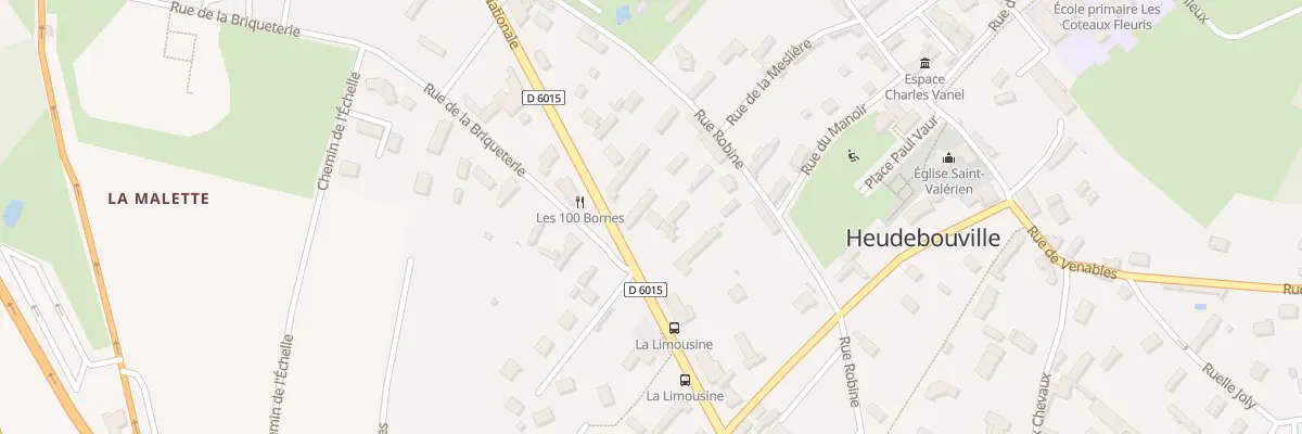 Plan du 28 Rte Nationale à Heudebouville