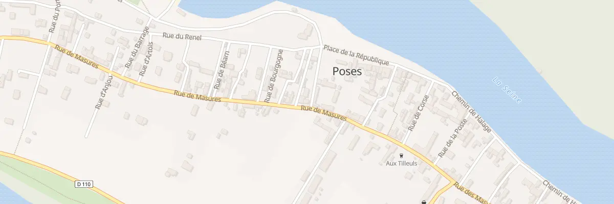 Plan du 65 Rue des Masures à Poses