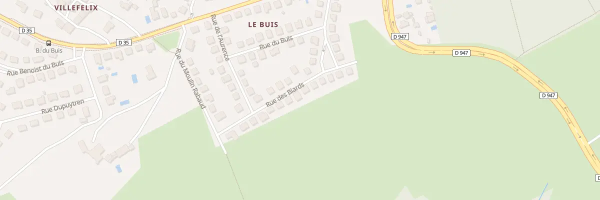Plan du 13 Rue des Biards à Couzeix