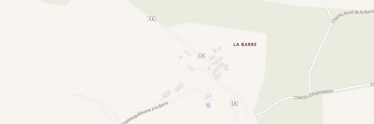 Plan du 6 La Barre à Chalais