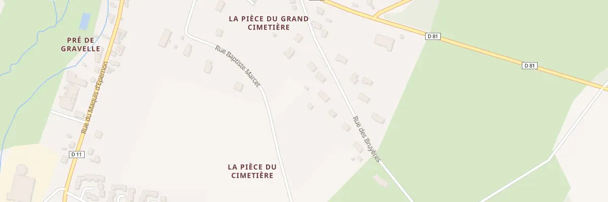 Plan du 12 Rue des Bruyères à Orbigny