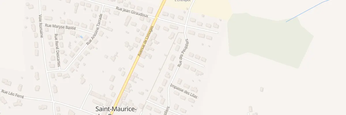 Plan du 6 Rue des Peupliers à Saint-Maurice-les-Brousses