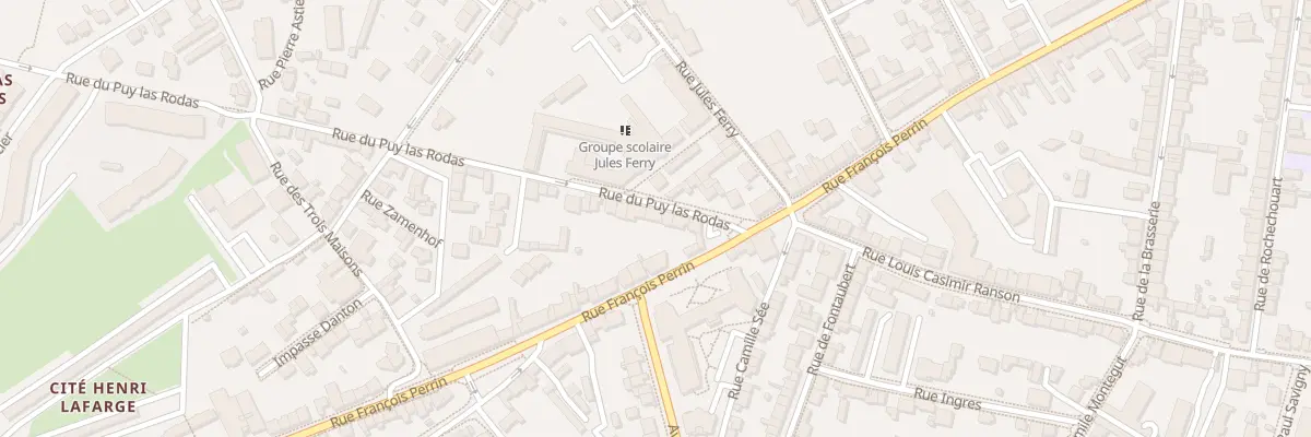 Plan du 9 Rue du Puy Las Rodas à Limoges