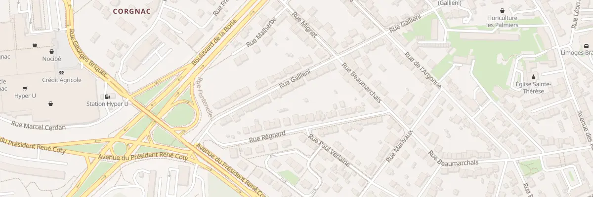Plan du 63 Rue Gallieni à Limoges