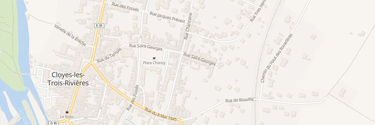 Plan du 16 Rue Saint Georges à Cloyes-les-Trois-Rivières